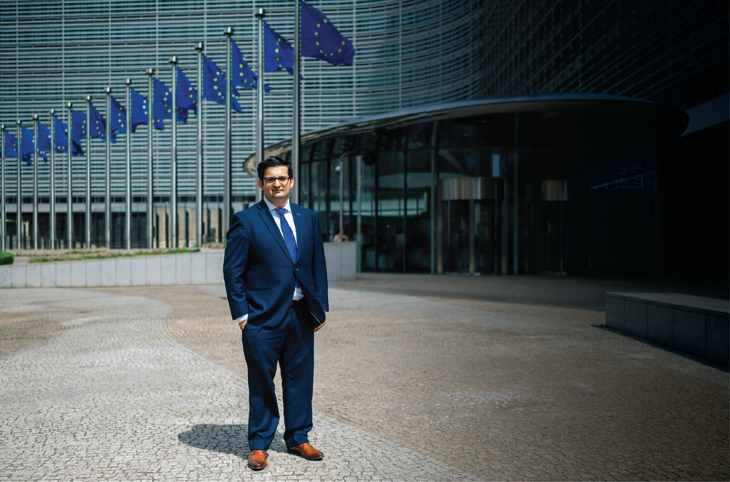 Portrait of Frederic Baldan, Belgian lobbyist to the EU, on 18.06.2023 in Brussels. He has sued Ursula von der Leyen. © copyright CEBiz SA