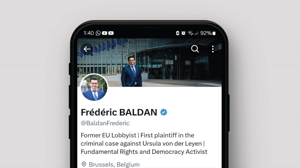 Compte X/Twitter de Frédéric BALDAN @BaldanFrederic