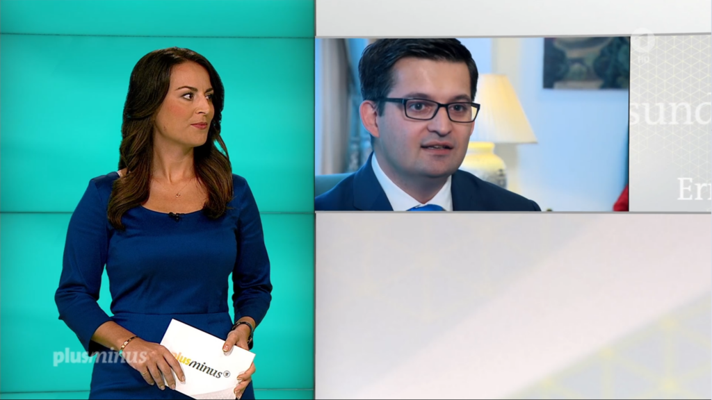 Vidéo Plus Minus report on Das Erste (ARD1), extrait de l'intervention de Frédéric BALDAN