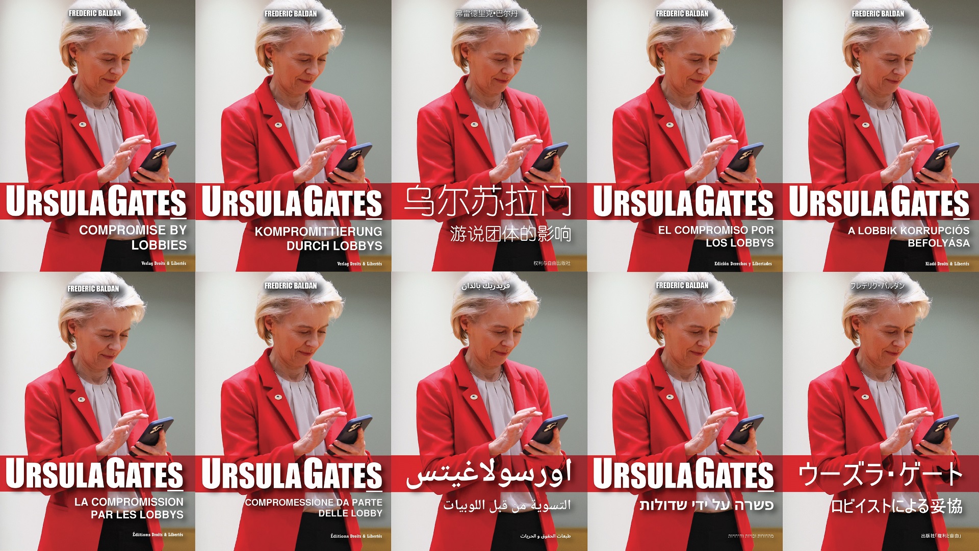 Couverture en 10 langues UrsulaGates Ursula Gates #UrsulaGates